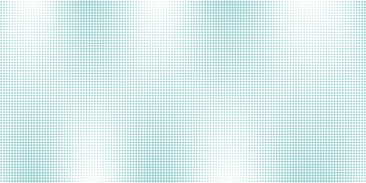Blue dot color halftone white background. Simple staggered dots pattern design.