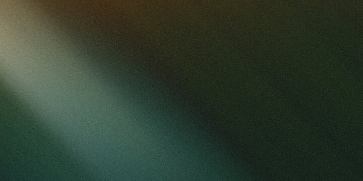Dark green abstract background with diagonal light beam and subtle noise texture, moody and atmospheric.