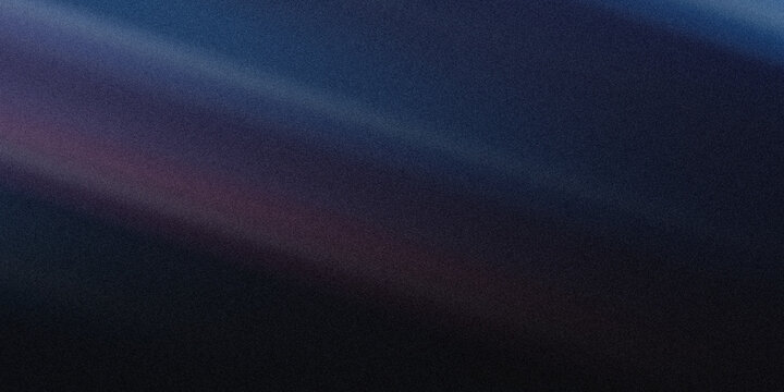 Deep blue and violet cosmic nebula background with heavy digital grain texture and diagonal light ray for cinematic feeling.