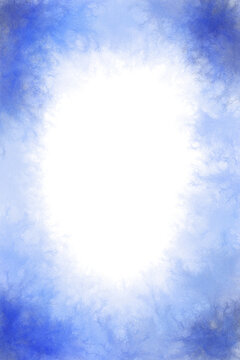 blue potrait frame 