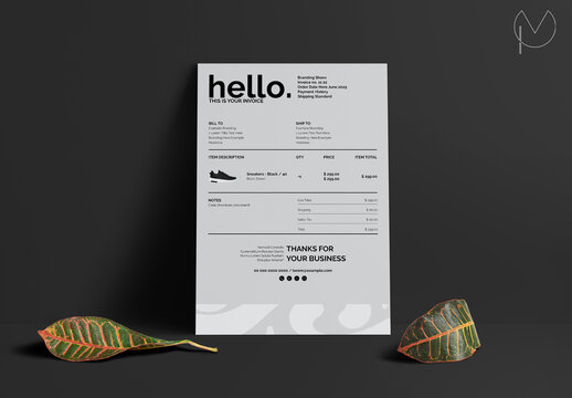 Simple Invoice Layout