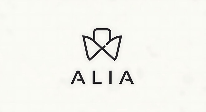 A logo design for a brand named ALIA.