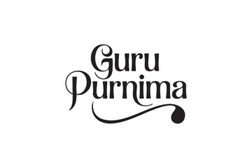 Guru Purnima Typography Elegant Calligraphy & Lettering Designs © Jawarla