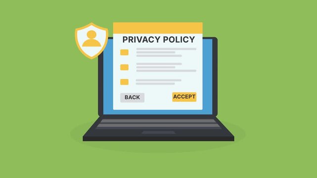 Privacy Policy Laptop Screen Security