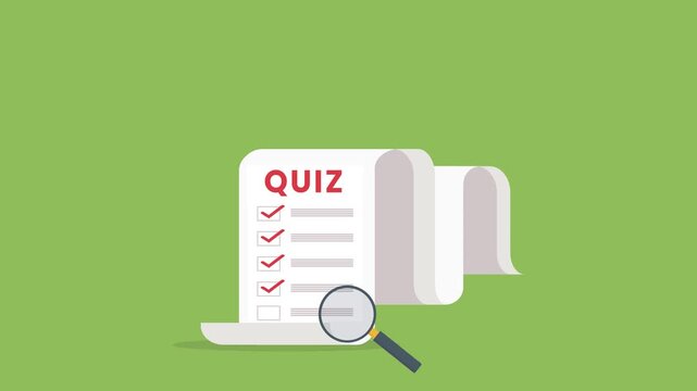 Quiz checklist , online test exam form