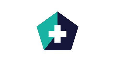 Obraz premium Abstract Medical Icon Depicting Healthcare, Remedy, and Scientific Innovation Branding
