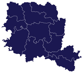 Obraz premium Vector Map of Naogaon with Bangladesh