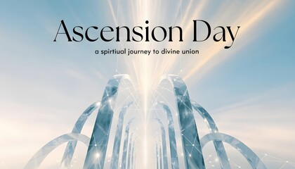 Ascension day spiritual journey to divine union illustration