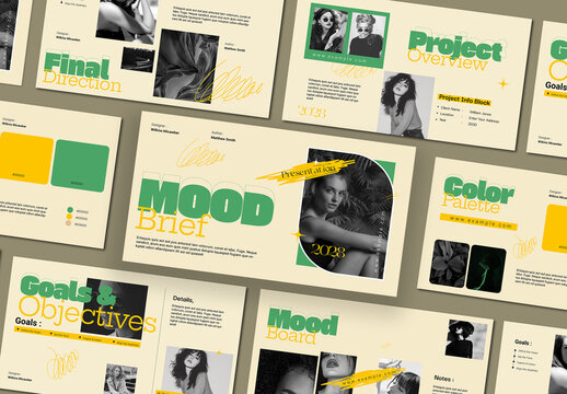 Mood and Brief Presentation Template Design Layout