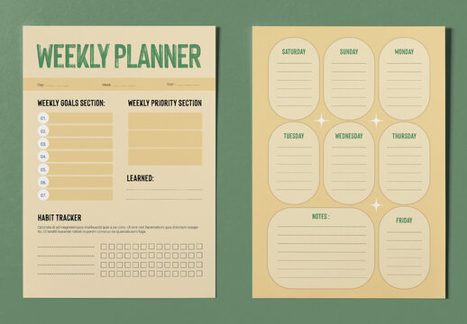 Weekly Planner Template
