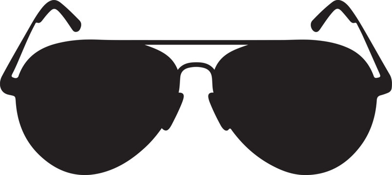 Black aviator sunglasses eyewear