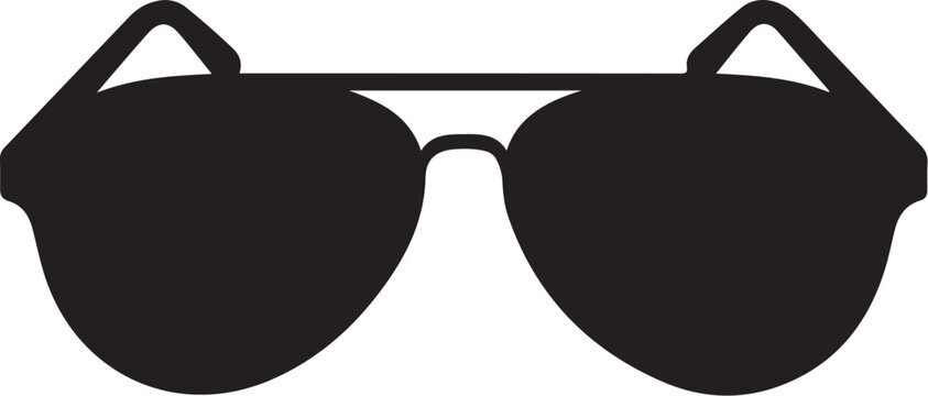 Black aviator sunglasses eyewear