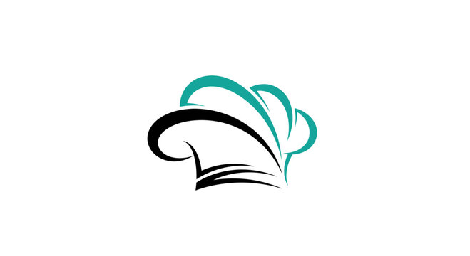 Chef's Hat Illustration: Culinary Crest Design for Food, Restaurant, and Cuisine Themes