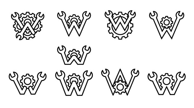 Masonic symbols with wrenches and gears.