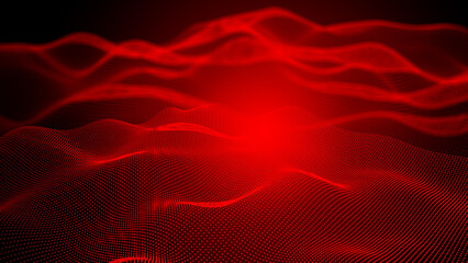 Digital wireframe background. © Zulfugar Karimov