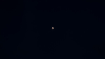 Full Moon in Dark Night Sky © Palugada