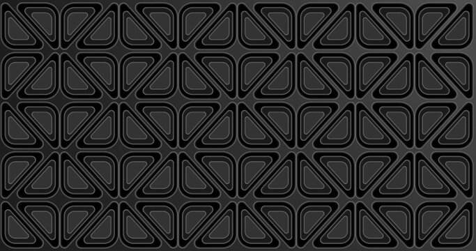 Abstract Seamless Dark Background with Rounded Triangle Elements