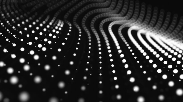 Abstract colorful dots pattern with vibrant wave effect
