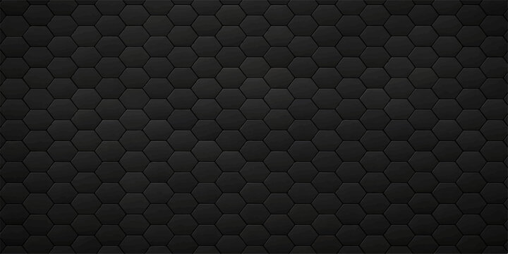 A dark industrial wallpaper featuring a seamless carbon fiber pattern with a metallic black grid texture and gray vector mesh design for a modern technology backdrop