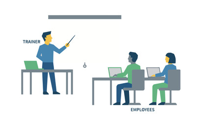 Fototapeta premium Business training and development concept.