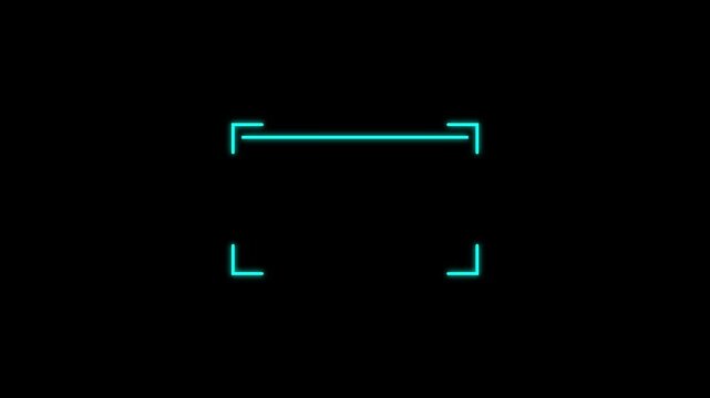 Scanning the QR code icon animation, QR code being scanning concept. lock secure security icon. animation