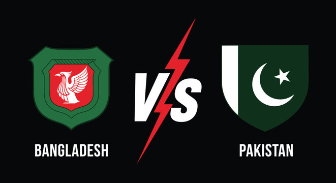 A striking visual representation of the anticipated cricket showdown between Bangladesh and Pakistan high quality