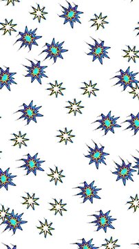 Emo background, vertical background. Energetic Starburst Street Art Pattern for Youth Fashion and Packaging
