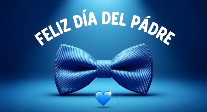 Happy father's day elegant bow tie heart design for celebrating dad father day