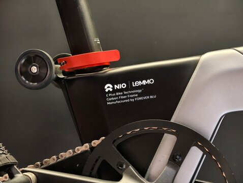 Shanghai,China-Nov.8th 2025: NIO and LEMMO co-branded e-bike brand logo