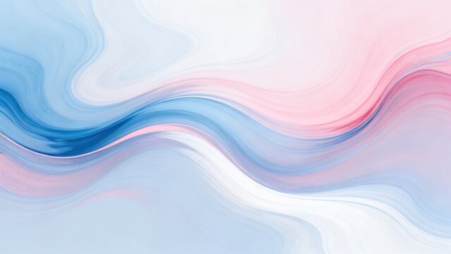 Abstract swirling blue and pink patterns