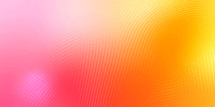 Bright abstract colorful background vector illustration featuring a swirl pattern of orange and yellow light rays with a green wave texture and rainbow halftone lines for a banner wallpaper design
