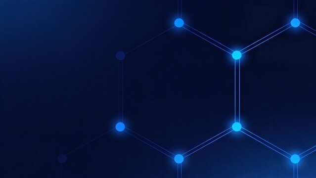 Blue glowing network pattern