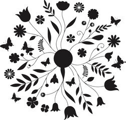 Colorful Floral Vector Collection with Spring Flowers, Botanical Elements and Decorative Nature Designs ©  Creative Design 