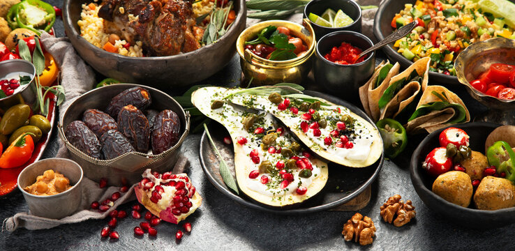Ethnic arab food.