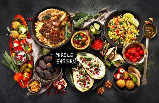 Ethnic arab food.