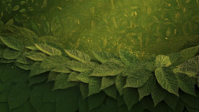 Green Leaves Growing and Swaying in Lush Forest With Gentle Sunlight