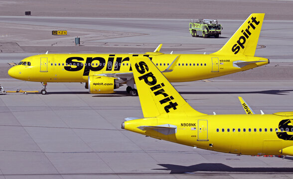 Chicago, United States - May 1, 2026: Spirit Airlines Airbus A319