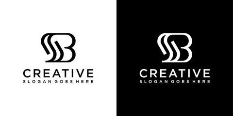 SB or BS initial letter logo design vector © Kurniawan