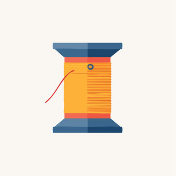 Illustration of a spool of thread