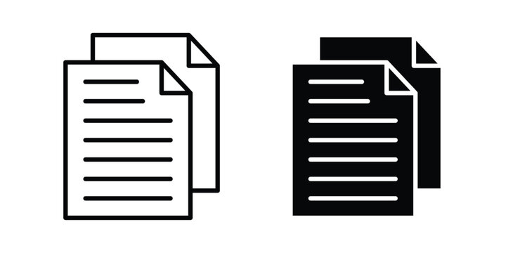 Documents icon element for design. Vector symbols