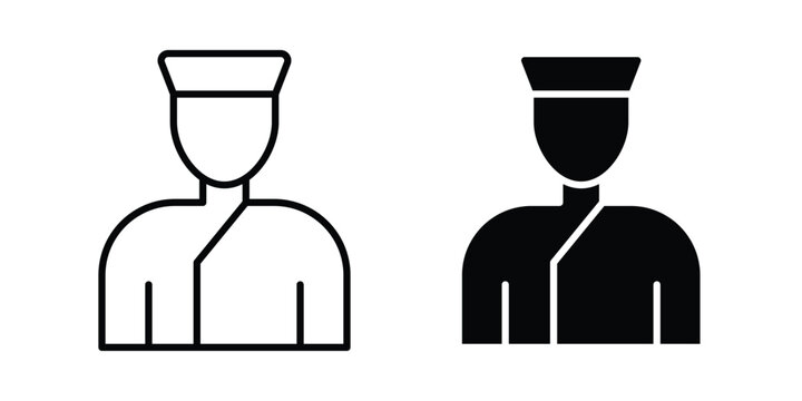 Porter icon element for design. Vector symbols