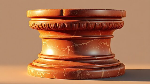 porphyry. A deep red porphyry column base from ancient Rome with a polished smooth surface and intricate veining. real-estate listings.