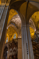 Naklejka premium Seville Cathedral and La Giralda