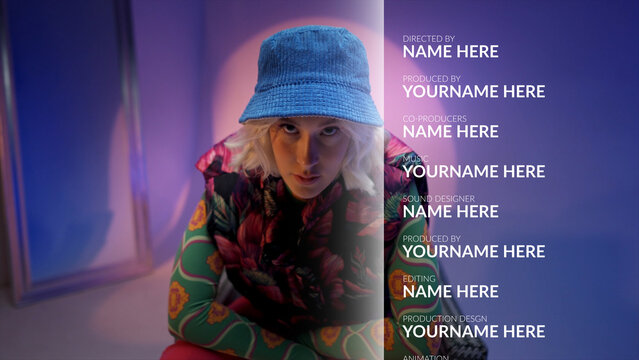 Broadcast Line Gradient Credits &ndash; Animated Line Gradient Backgrounds, Flowing Color Streaks Motion Graphics for Titles, Lower Thirds, Promo and Broadcast Design