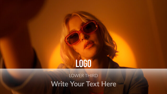 Broadcast Line Gradient Lower Third With Logo &ndash; Animated Line Gradient Backgrounds, Flowing Color Streaks Motion Graphics for Titles, Lower Thirds, Promo and Broadcast Design