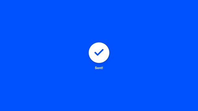 Minimalist Send Funds Button Animation - Digital Transaction UI Motion Graphic