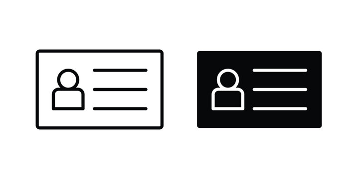 user id icon element for design. Vector symbols