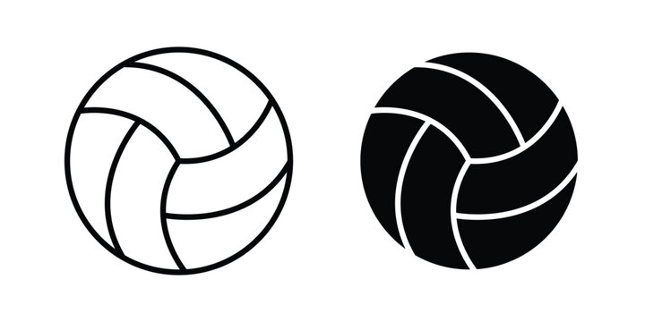 Volleyball icon element for design. Vector symbols