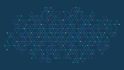 Fototapeta premium Abstract geometric background and minimalistic texture with triangles pattern