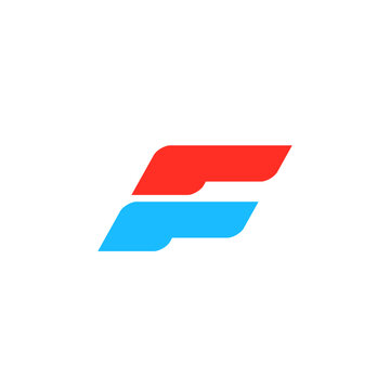 modern overlapping wave shapes logo design vector illustration